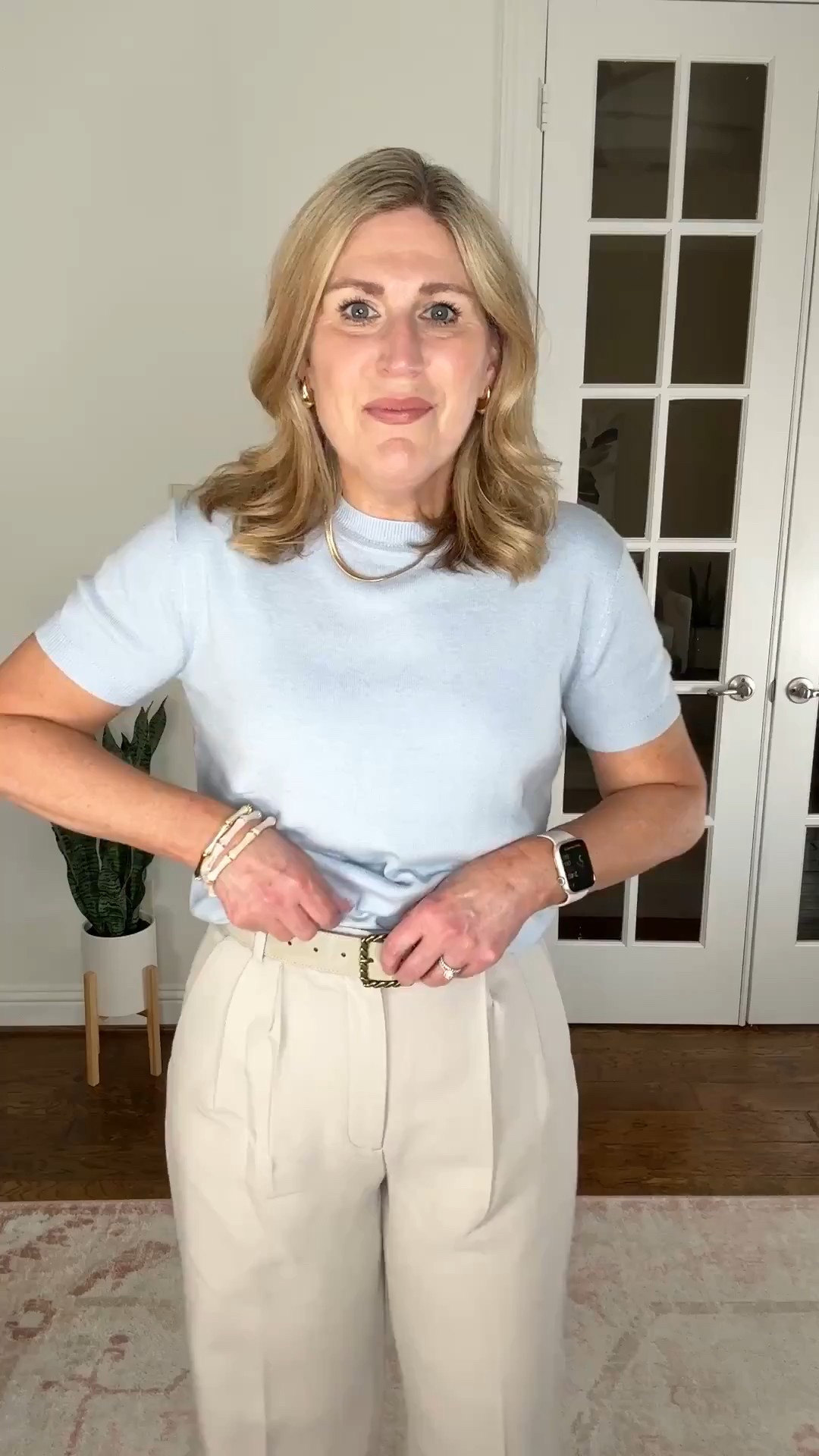 LOVE this outfit with my comfy Adidas Samba OG sneakers. So many color options! ♥️

These Amazon sweaters run true to size. Not too tight.
Great quality. Lots of colors that make it easy to mix and match. Style them alone or with a blazer, jacket, or sweater! 

Great office wear
Teacher outfit
Or running to coffee with the girls! ♥️ 

#LTKStyleTip #LTKShoeCrush 

#LTKTravel #LTKHoliday #LTKSeasonal #LTKMidsize #LTKSaleAlert #LTKFindsUnder50 #LTKCyberWeek #LTKWorkwear #LTKOver40