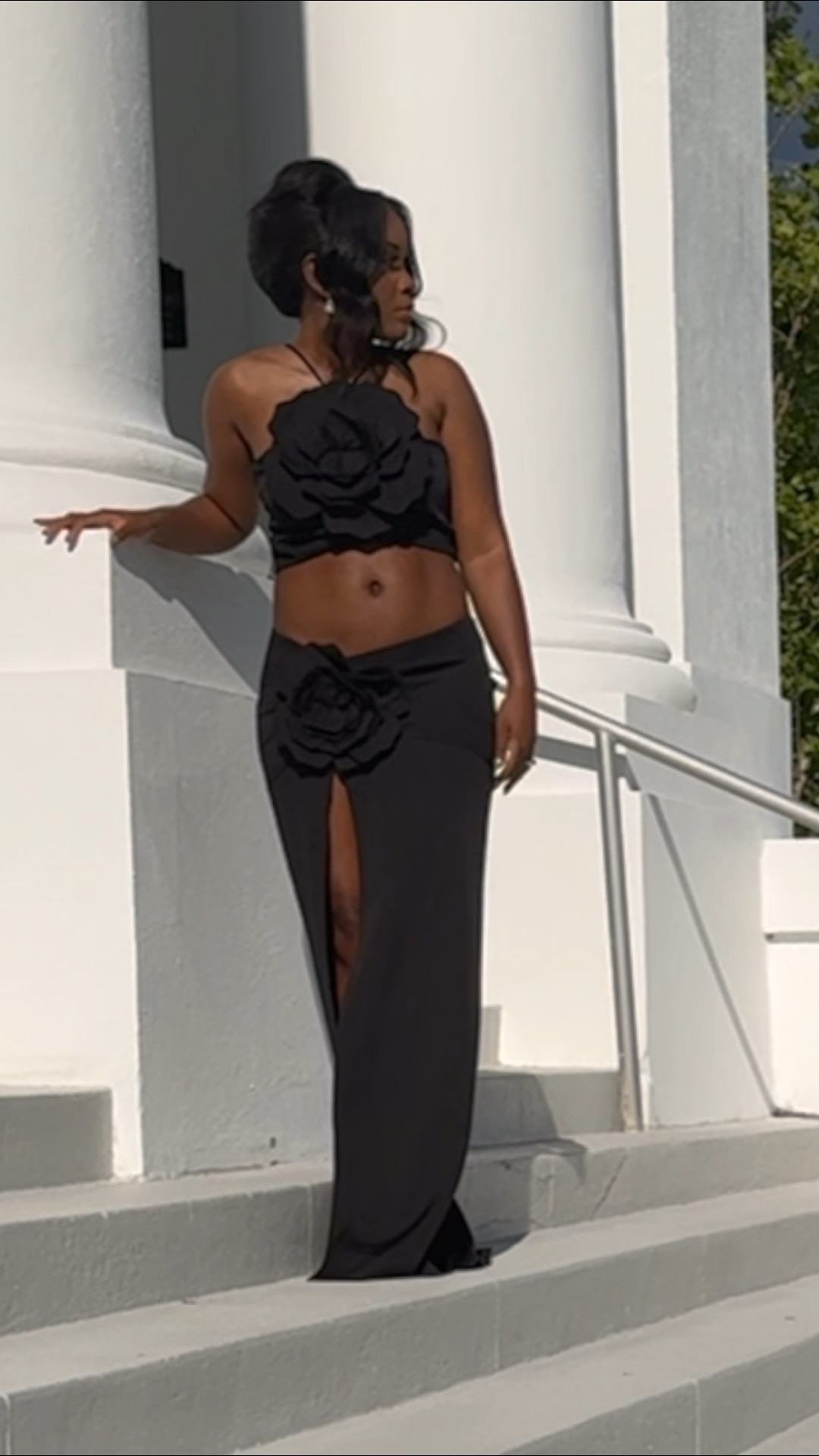 Serving timless elegance with a modern twist, this look is all about the power of a sexy black dress paired with a classic french roll updo. Perfect for date night, girls night out, or any moment you want to turn heads. Tap for links. #styleblogger #styleoftheday #styleguide #blackhairstyles #blackdress 

#LTKStyleTip