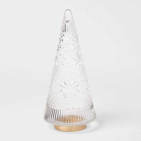 Glass Fair Isle Tree Ornament Clear - Threshold™ | Target