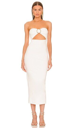x REVOLVE Erin Midi Dress in White | Revolve Clothing (Global)