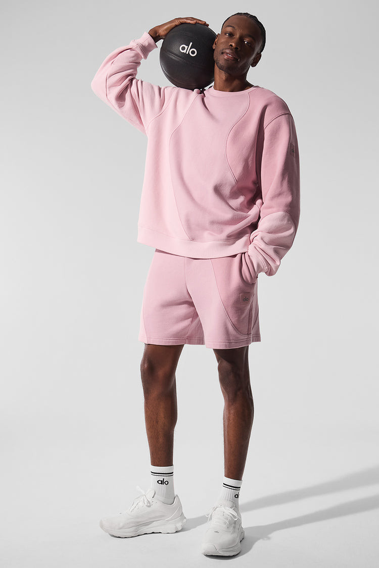 Make Waves Crew Neck Pullover - Sunset Pink Tonal | Alo Yoga (US)