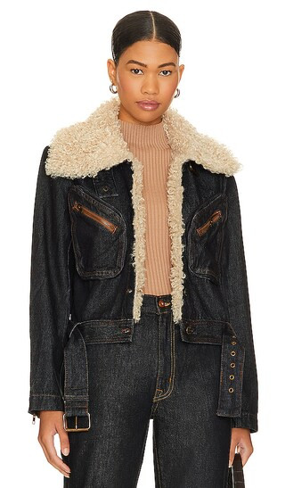 Lazuli Jacket in Rinsed Denim | Revolve Clothing (Global)