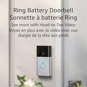 Ring Battery Doorbell — Head-to-Toe Video, Live View with Two-Way Talk, and Motion Detection & ... | Amazon (CA)