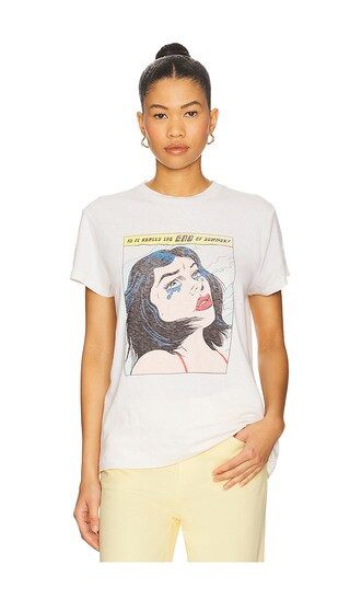 70s Summer Loose Tee in Vintage White | Revolve Clothing (Global)