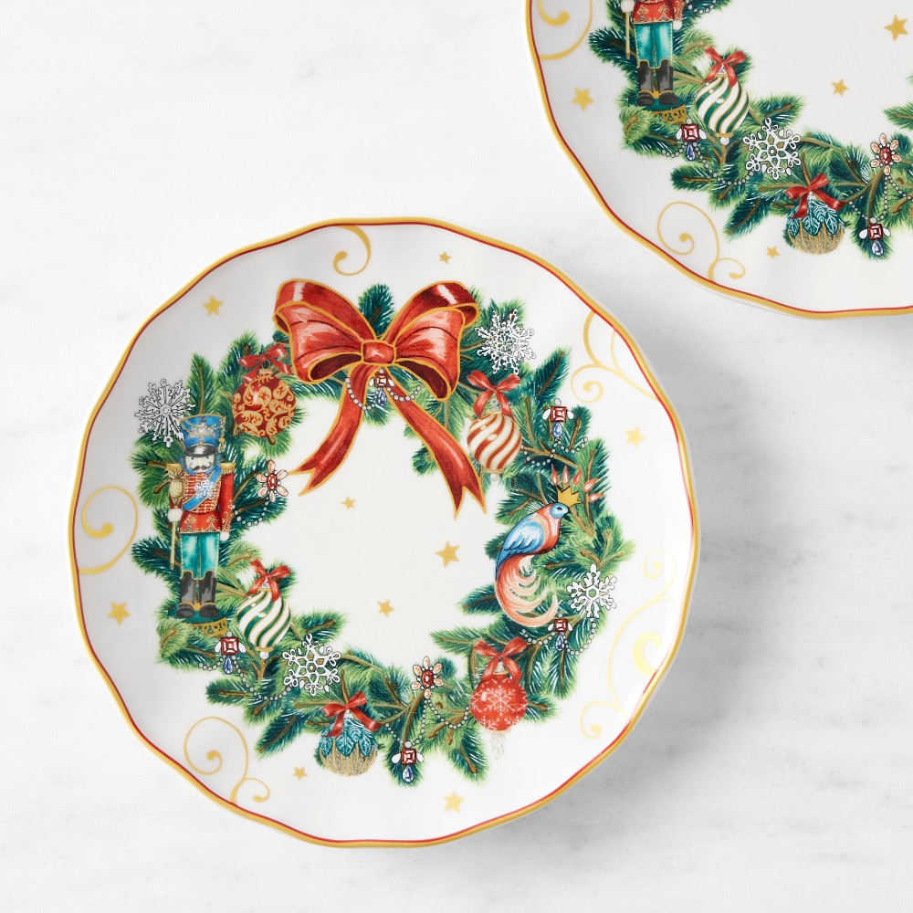 'Twas The Night Before Christmas Salad Plates | Williams-Sonoma