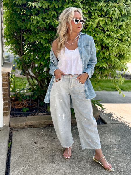 Easy, fun, and comfortable… go to pieces for all summer long…I’m wearing a medium in both tops and true to size jeans 26… jeans, summer outfit, jewelry, sandals, discount, free people, aerie, sale 

#LTKFindsUnder50 #LTKSeasonal #LTKStyleTip