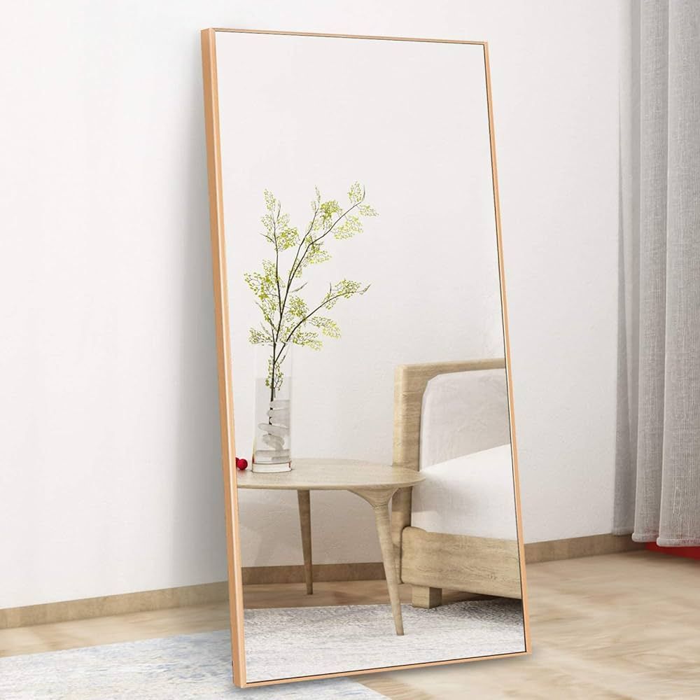 CONGUILIAO Full Length Mirror 65"x24", Floor Mirror, Standing Mirror, Large and Long Mirror, Hang... | Amazon (CA)