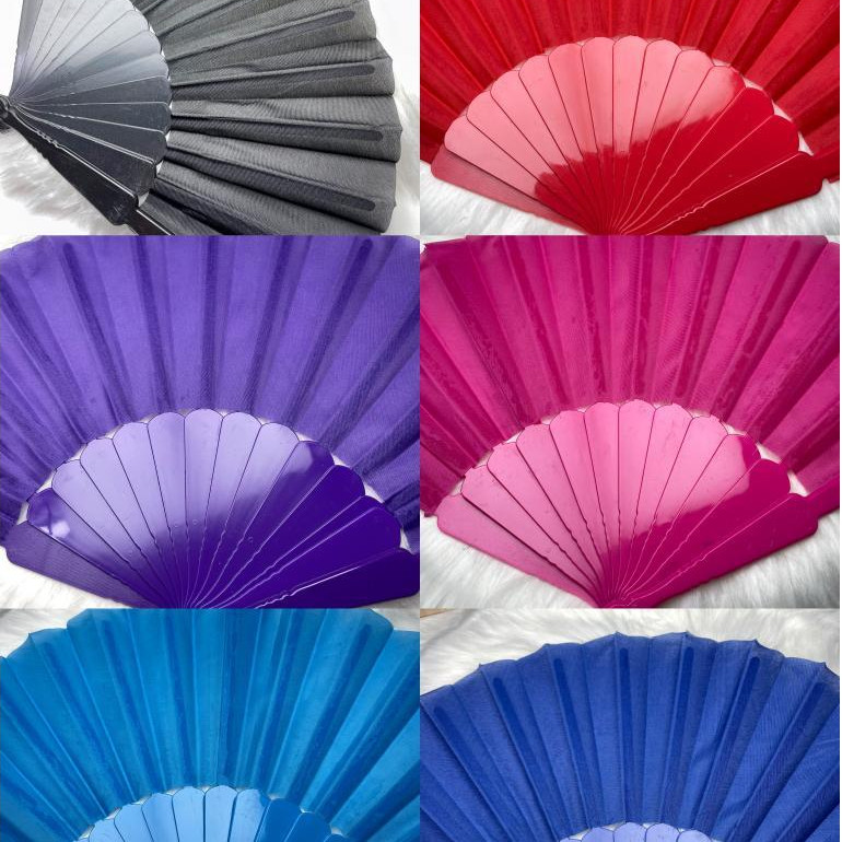 Leque Oriental Grande Dança Kung Fu Tai Chi Chuan Lis/Calor/Portatil/Envio Imediato | Shopee (BR)