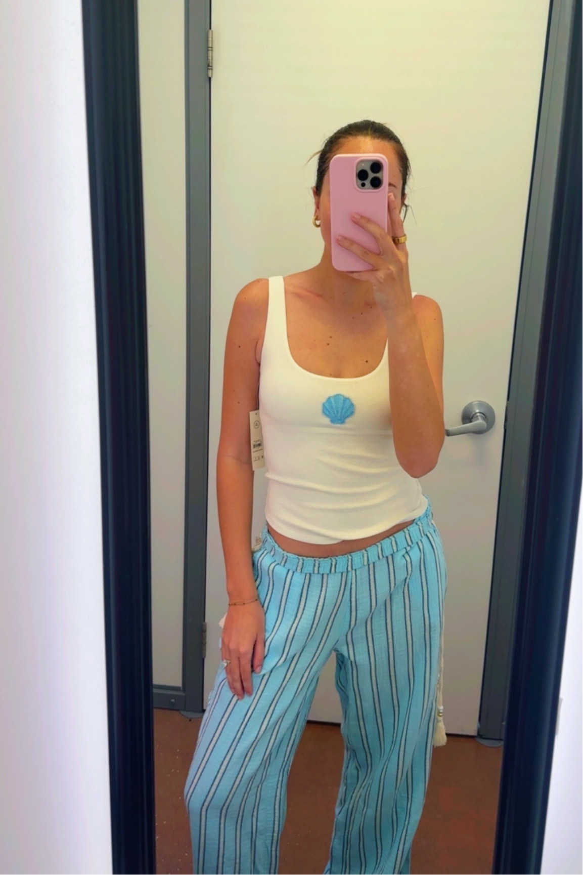 Walmart summer fashion try on haul🩵 beaded shell tank top and blue stripe linen pants!!!! Summer outfits, outfit inspo, outfit ideas, vacation outfits, beach vacation, tropical vacation, affordable fashion, Walmart try on, Walmart finds, Walmart fashion 


#LTKootd #LTKSaleAlert #LTKSeasonal