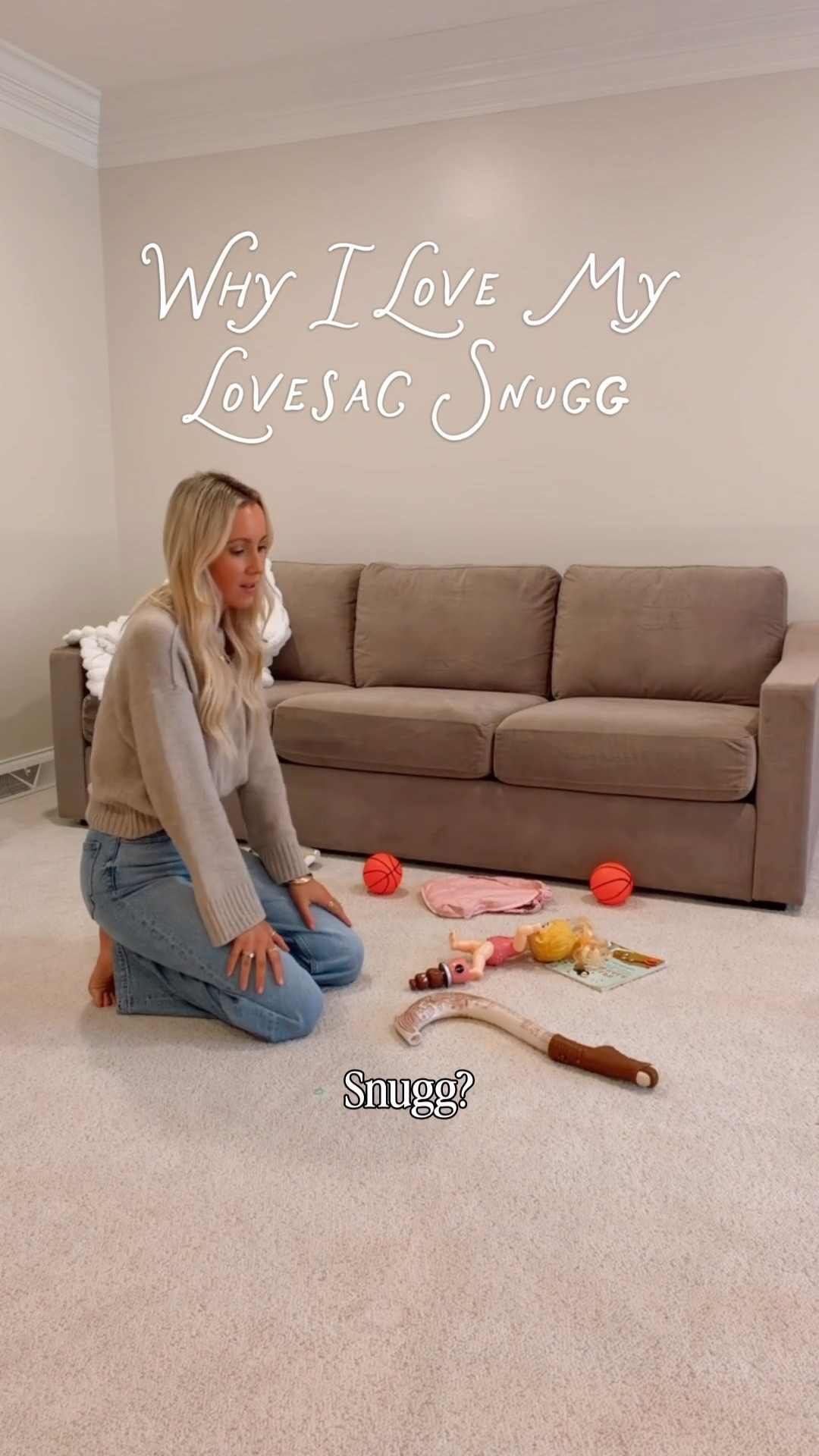 Our @lovesac  SNUGG 3 cushion sofa is our new current obsession! Has hidden storage under the cushions! So easy to lift and use! 🙌🏻 And you can change out the Velcro slip covers! 🤯 So chic, cozy, and practical! And can we talk about this footed blanket built for two?! You are never going to want to means your couch! 🤌🏻

#LTKHome #LTKmomlife #LTKvlog