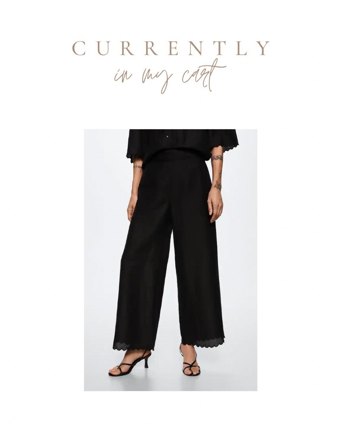 currently in my cart: black linen-blend matching set - black linen cropped pants and black linen cropped shirt 

#LTKSeasonal #LTKstyletip #LTKunder100