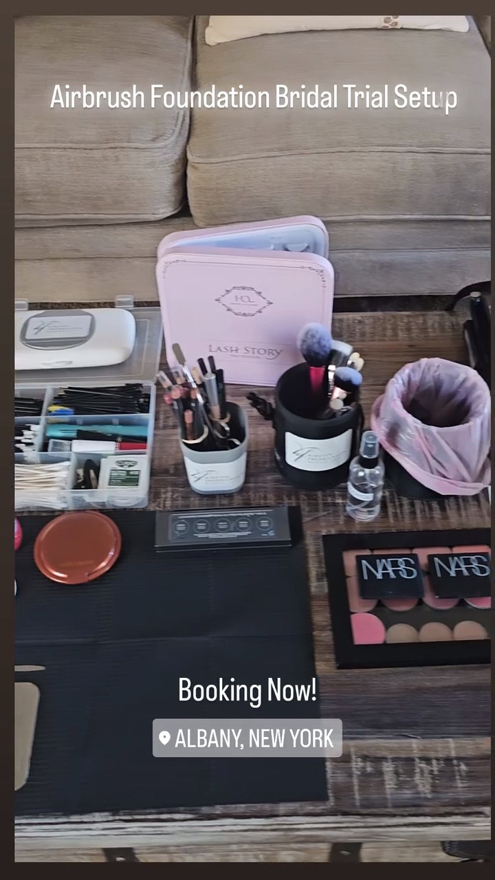 A day in the life of a makeup artist!💄 

Currently booking Albany-area bridal trials and weddings for the 2026 season! 

#makeupartist #albanynymua #albanynymakeupartist #upstatenewyorkmua #upstatenewyorkmakeupartist #bridalmakeup #weddingseason2026 #airbrushmakeupartist #airbrushbridaltrial #bridaltrial

#LTKBeauty #LTKdayinmylife #LTKWedding