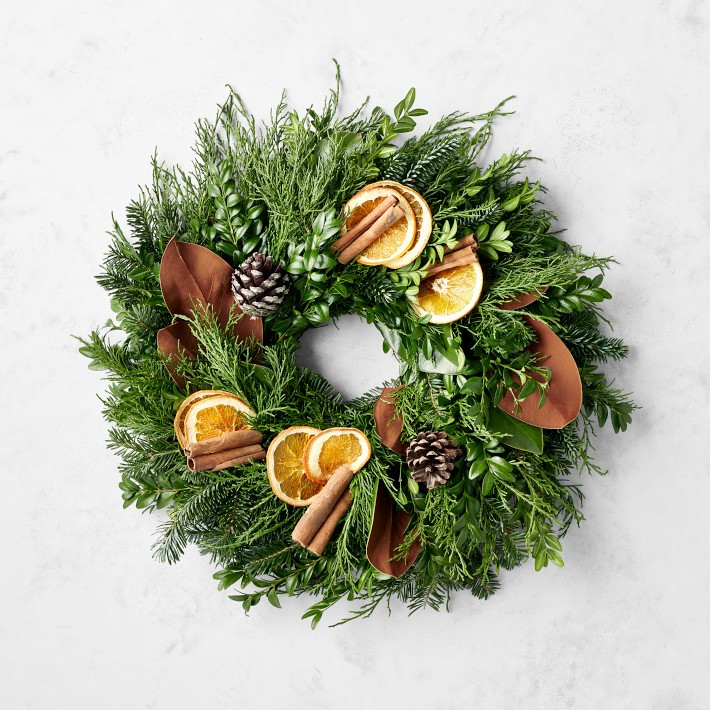 Orange Spice Live Candle Ring, 12'' | Williams-Sonoma