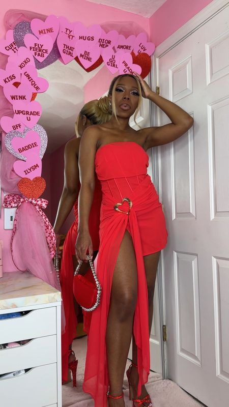 Valentine’s Day is 13 days away, and my friends at Pretty Little Thing gifted me some pieces from their Valentine’s Day collection so I’ll be ready 🙌🏾❤️🌹✨.

I may not know what I’ll be doing yet, but I definitely have an Valentine’s Day outfit on deck lol 😂 . I am wearing everything in a size 4.

The red mini dress is super cute, but definitely really short for someone my height (5’9”), so I will probably wear some red shorts underneath it. 

Any of these outfits would be a great date outfit or girls night out outfit after the holiday too. 

#LTKSeasonal #LTKVideo #LTKfindsunder100