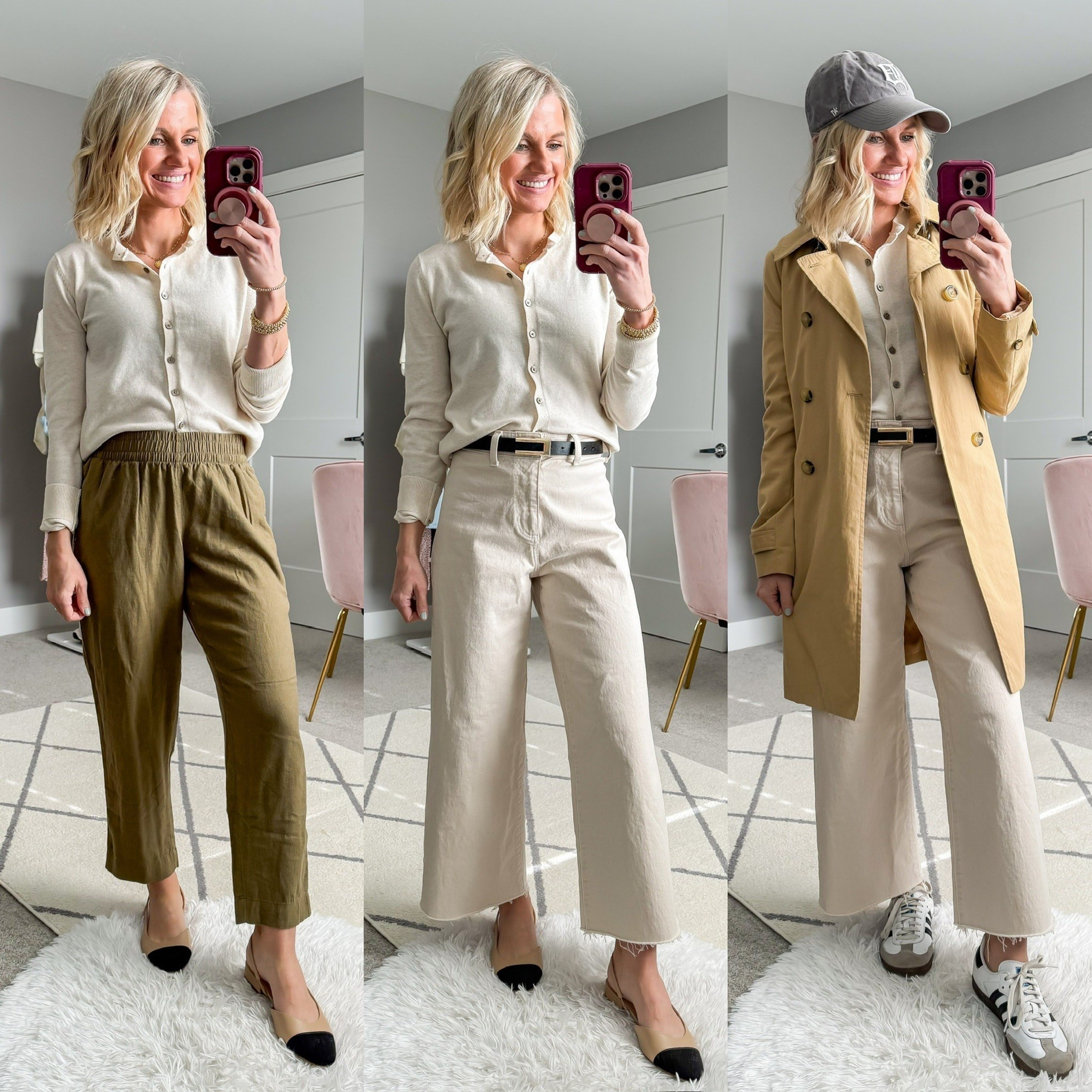 Spring capsule wardrobe outfits with a cardigan 

#LTKSeasonal #LTKStyleTip #LTKPetite