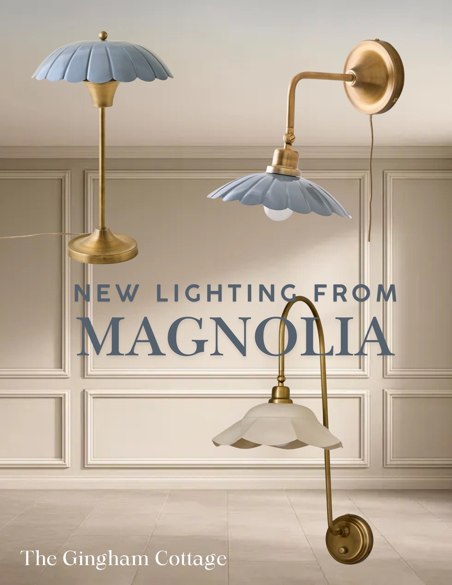 Magnolias new lighting collection is TOO good 😍😍. 
Sconces, Lamps, Lighting, Cottage 

#LTKHome