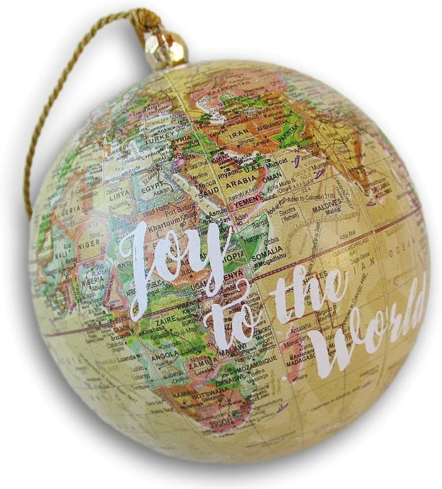 ''Joy to The World'' Earth Globe Christmas Ornament - 3.25 Inches | Amazon (US)