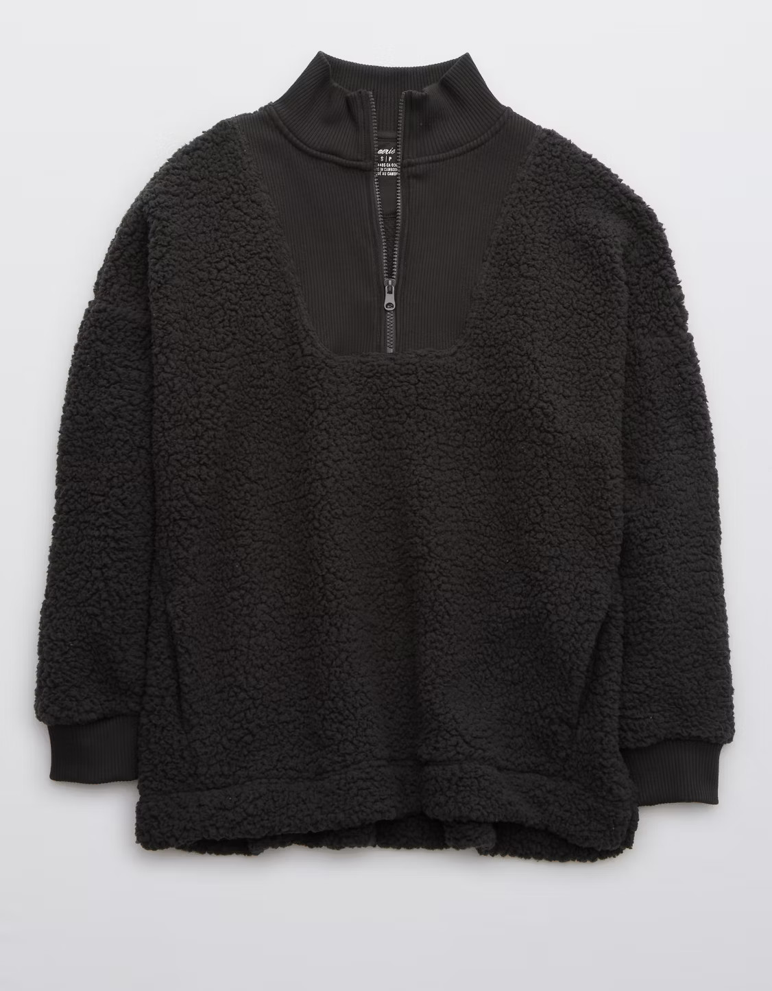 Aerie Dream Sherpa Quarter Zip Sweatshirt | American Eagle Outfitters (US & CA)