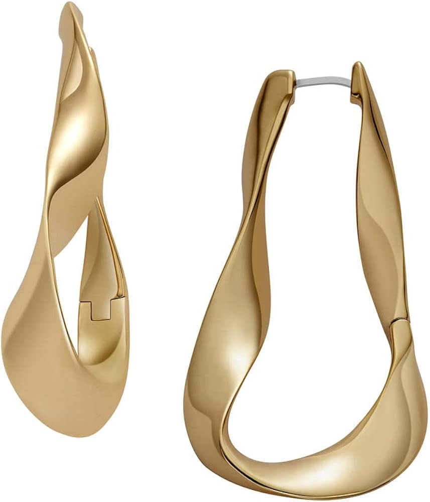 Skagen X Baum Und Pferdgarten Women's Gold Brass Drop Earrings (Model: SKJ1702710) | Amazon (US)