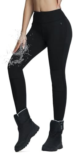 baleaf Women's Snow Pants Winter Thick Insulated Waterproof Fleece Lined Leggings Ski Hiking Outd... | Amazon (US)