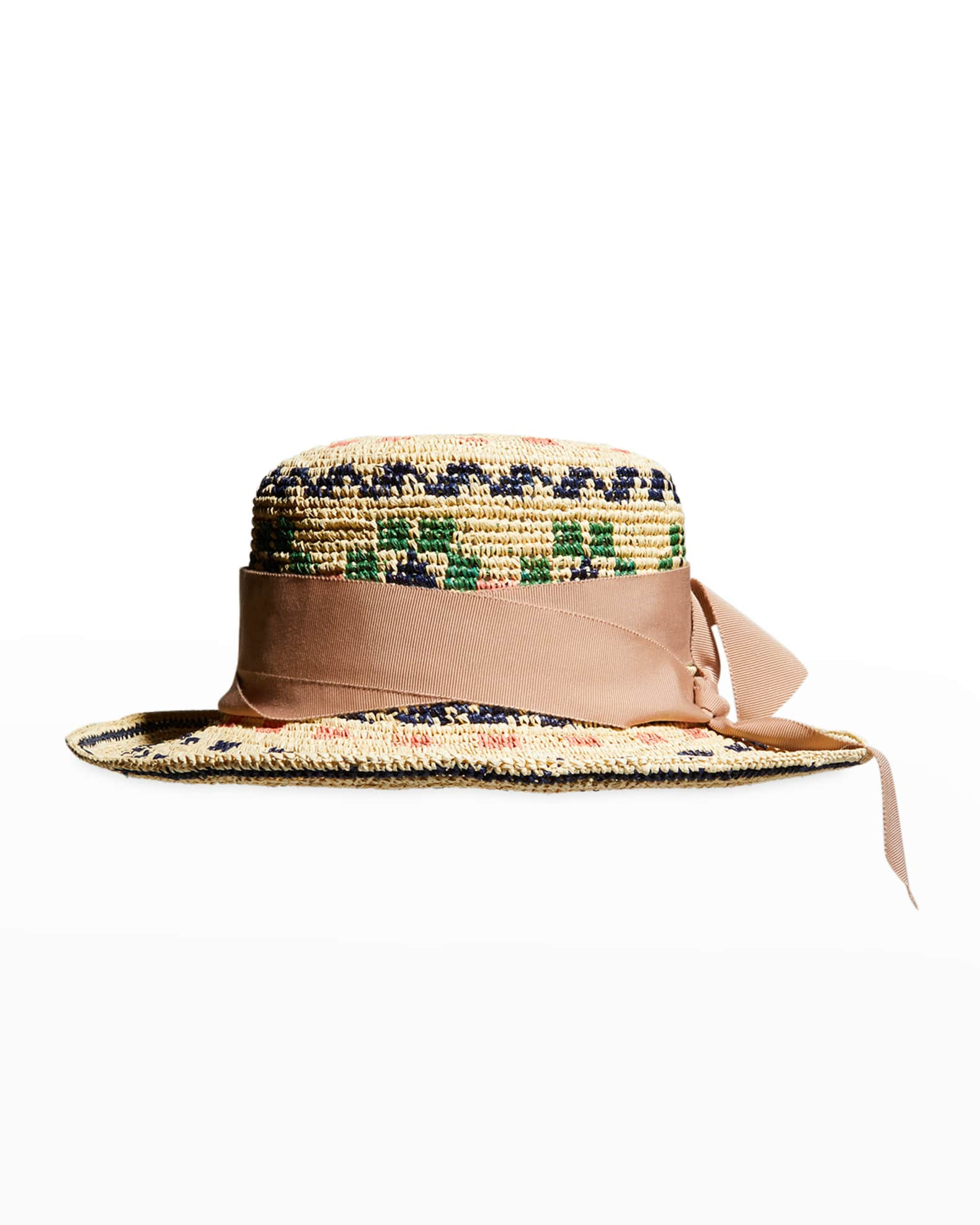 Hippie Crochet Straw Sun Hat | Neiman Marcus