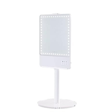 RIKI Skinny Vanity Stand | Adjustable Height Stand for RIKI Skinny Mirrors (White) | Amazon (US)