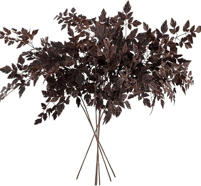 MISSPIN Artificial Fall Leaves Stems, 8 PCS Fall Decorations for Indoor Outdoor Halloween Thanksg... | Amazon (US)