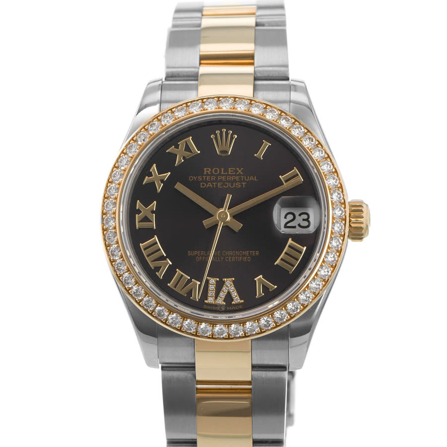Pre-owned Rolex Datejust 31 Automatic Chronometer Diamond Grey Dial Ladies Watch 278383 | Jomashop.com & JomaDeals.com