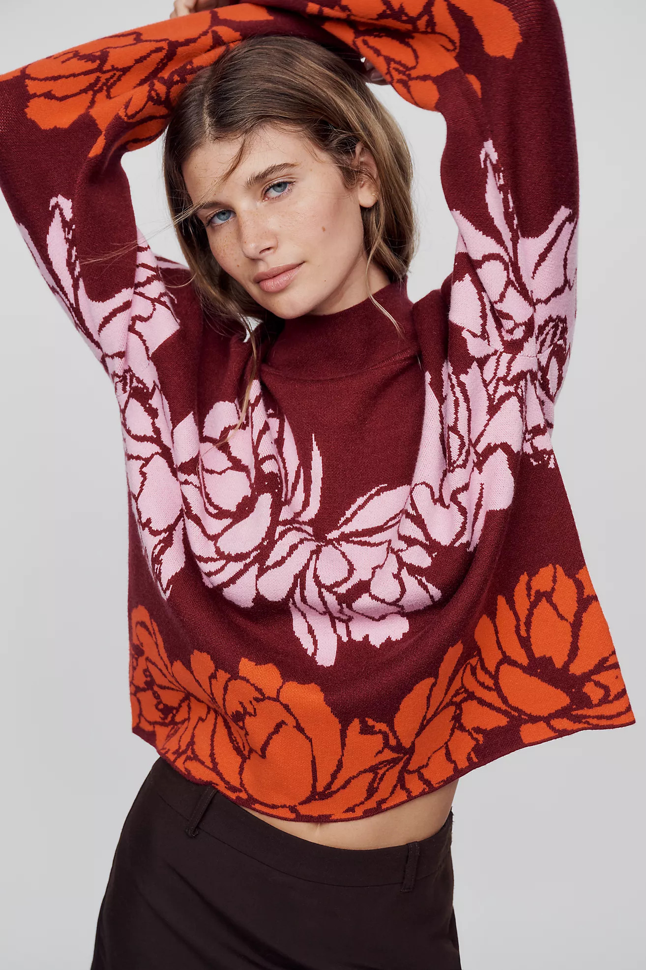 Maeve Carys Mock Neck Sweater | Anthropologie (US)