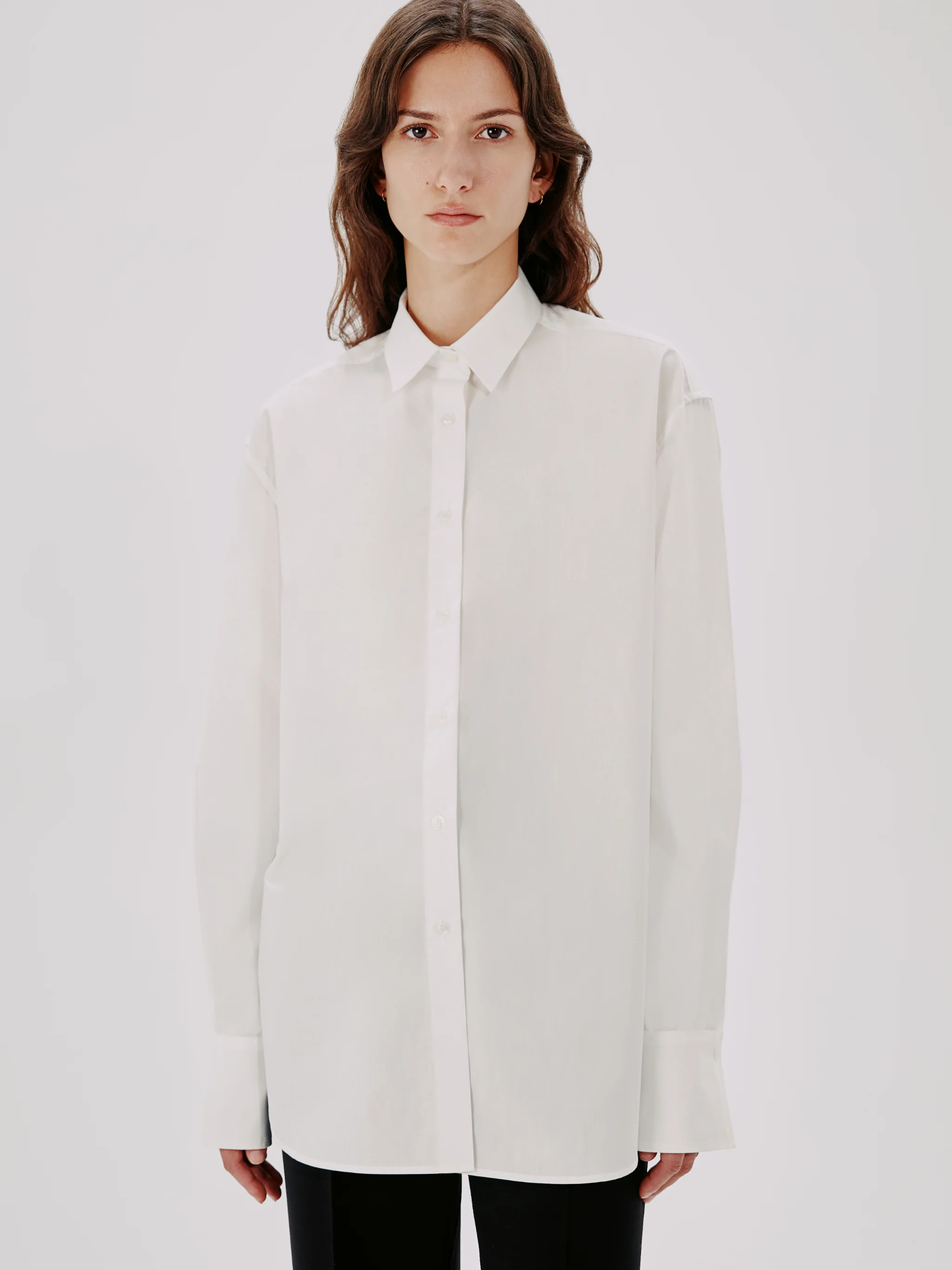 Oversized Dress Shirt - Sustainable Fashion | Another Tomorrow | AnotherTomorrow