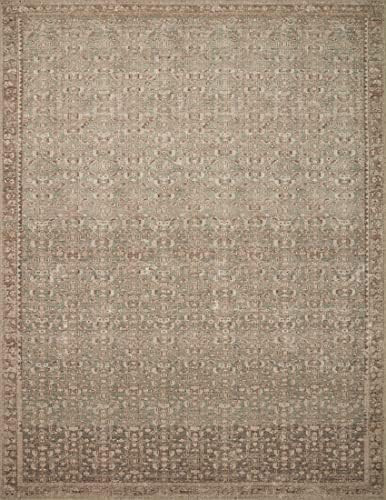 Angela Rose x Loloi Aubrey Collection AUB-04 Sage / Bark, Traditional 2'-6" x 9'-6" Runner Rug | Amazon (US)