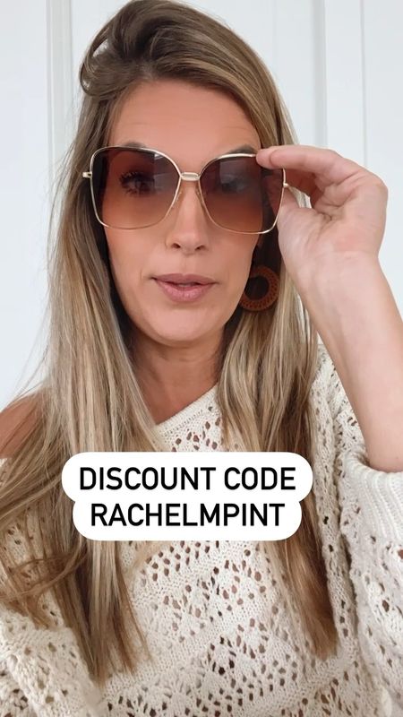 Amazon sunglasses 🕶️.  Use code RACHELMPINT for a 10% discount! 

#LTKunder50 #LTKFind #LTKswim