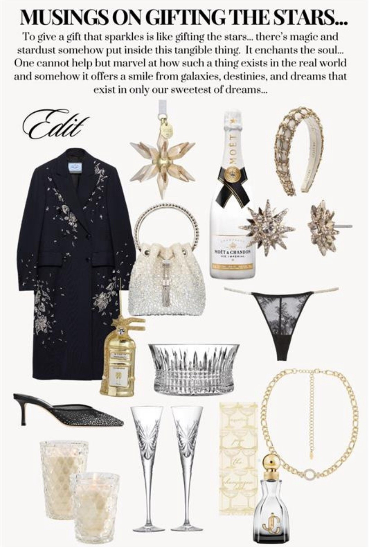 2026 ✨ To give a gift that sparkles is like gifting the stars… there’s magic and stardust somehow put inside this tangible thing. It enchants the soul… One cannot help but marvel at how such a thing exists in the real world and somehow it offers a smile from galaxies, destinies, and dreams that exist in only our sweetest of dreams…


#LTKootd #LTKBeauty #LTKSeasonal