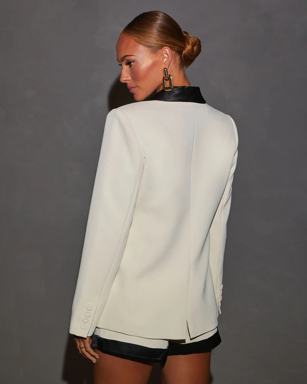 Collette Crepe Colorblock Blazer | VICI