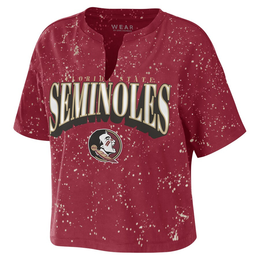 Florida State Seminoles WEAR by Erin Andrews Women's Splatter T-Shirt - Garnet | Fanatics