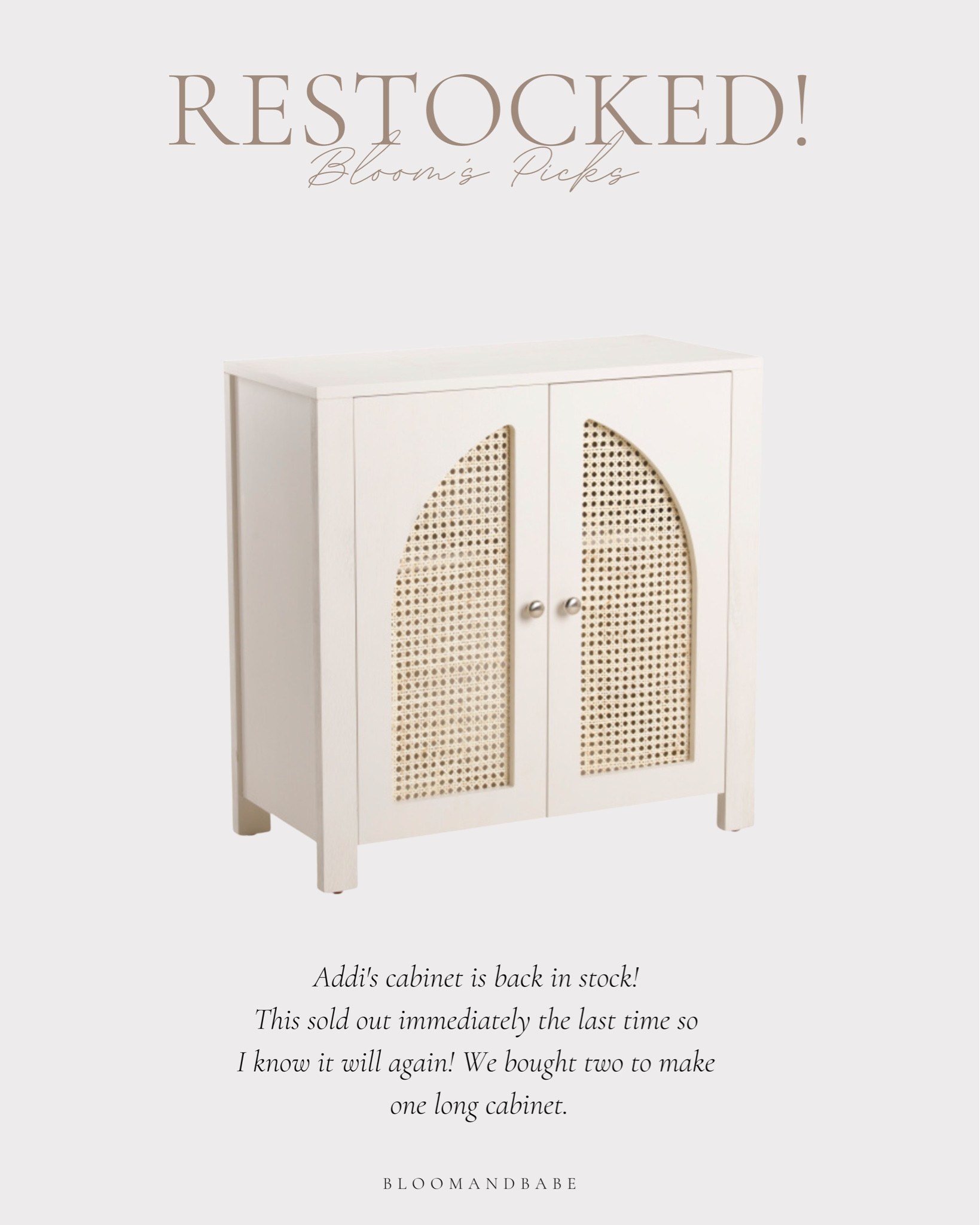 Our daughters cabinets are restocked but not for long! Use two to create one long cabinet or as nightstands! Won’t last long 

#LTKsalealert #LTKhome #LTKstyletip