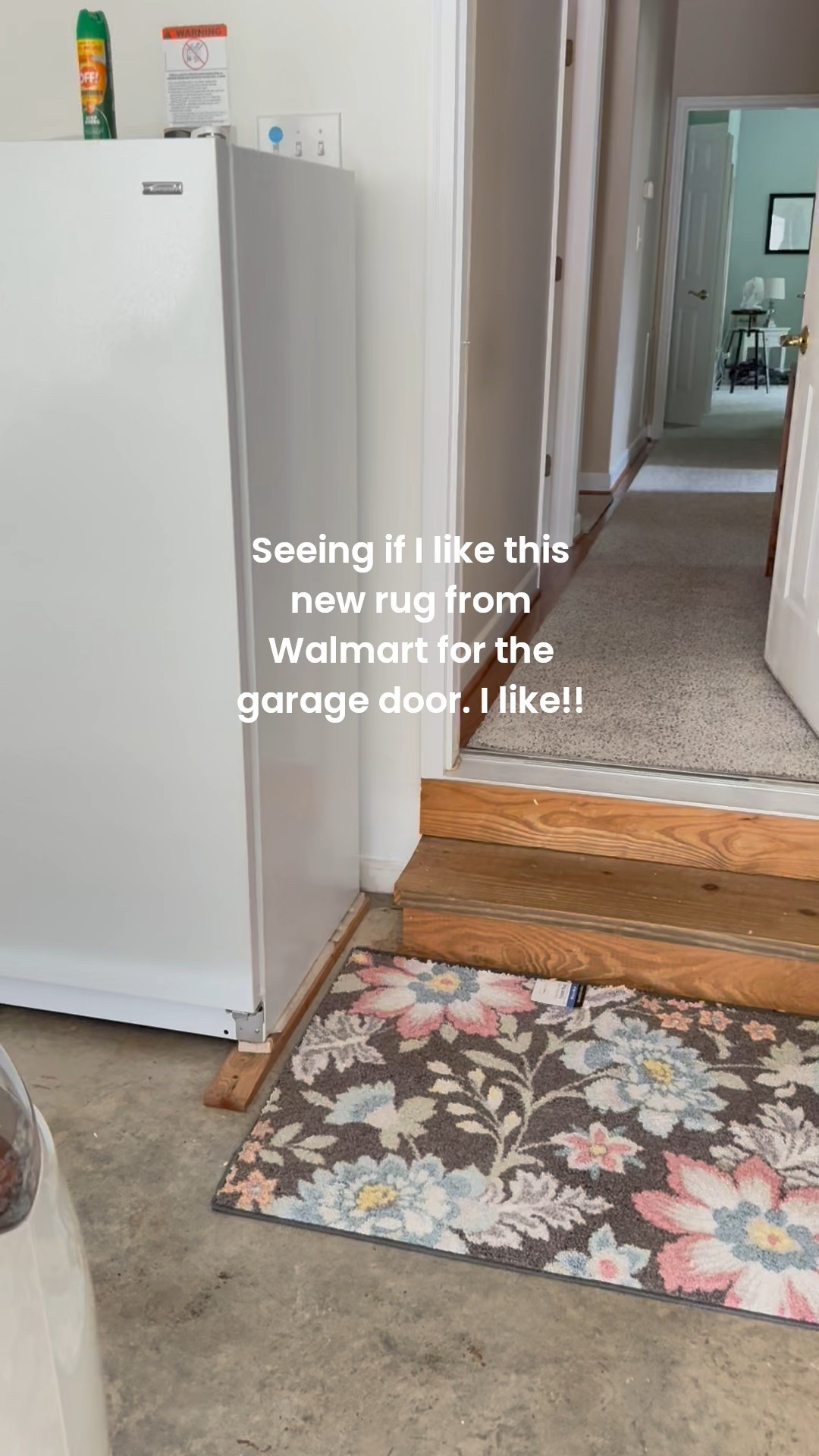 Seeing if I like this new rug from Walmart for the garage door. I like!!  Mainstays rug

#LTKHome