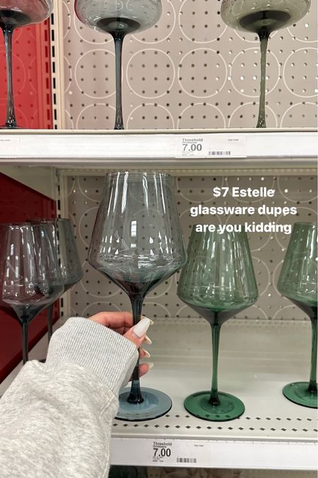 Estelle wine glass dupes! Colored wine glasses 🍷 

#LTKfindsunder50 #LTKparties #LTKMostLoved