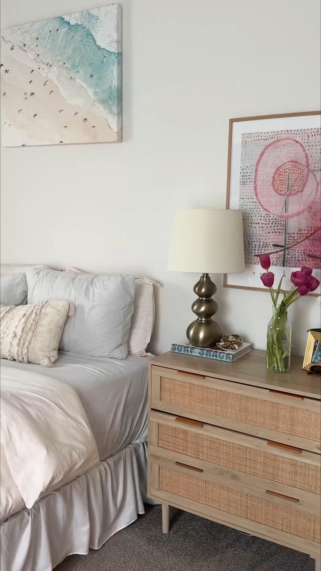 My bedroom!!🫶🏻💓 Gold lamp was thrifted :) 

#LTKHome #LTKU