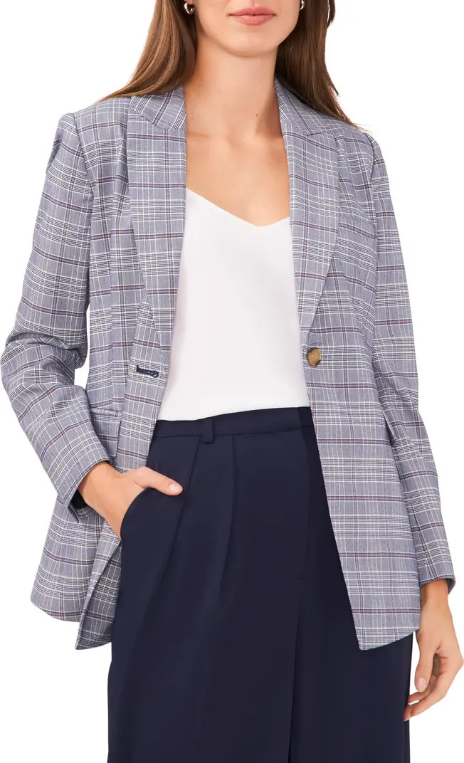 Plaid One-Button Blazer | Nordstrom