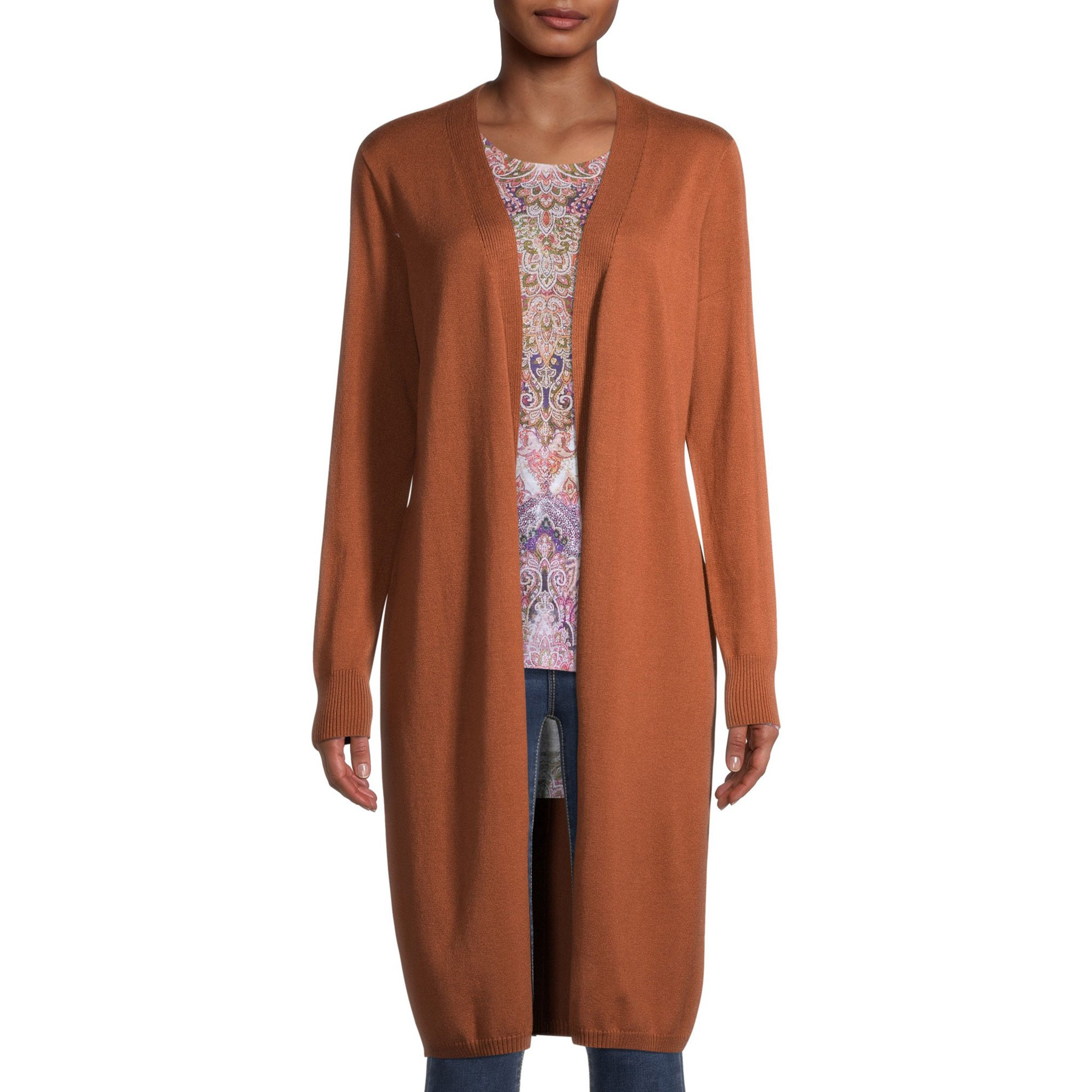 Time and Tru Women's Open Front Duster Cardigan Sweater | Walmart (US)