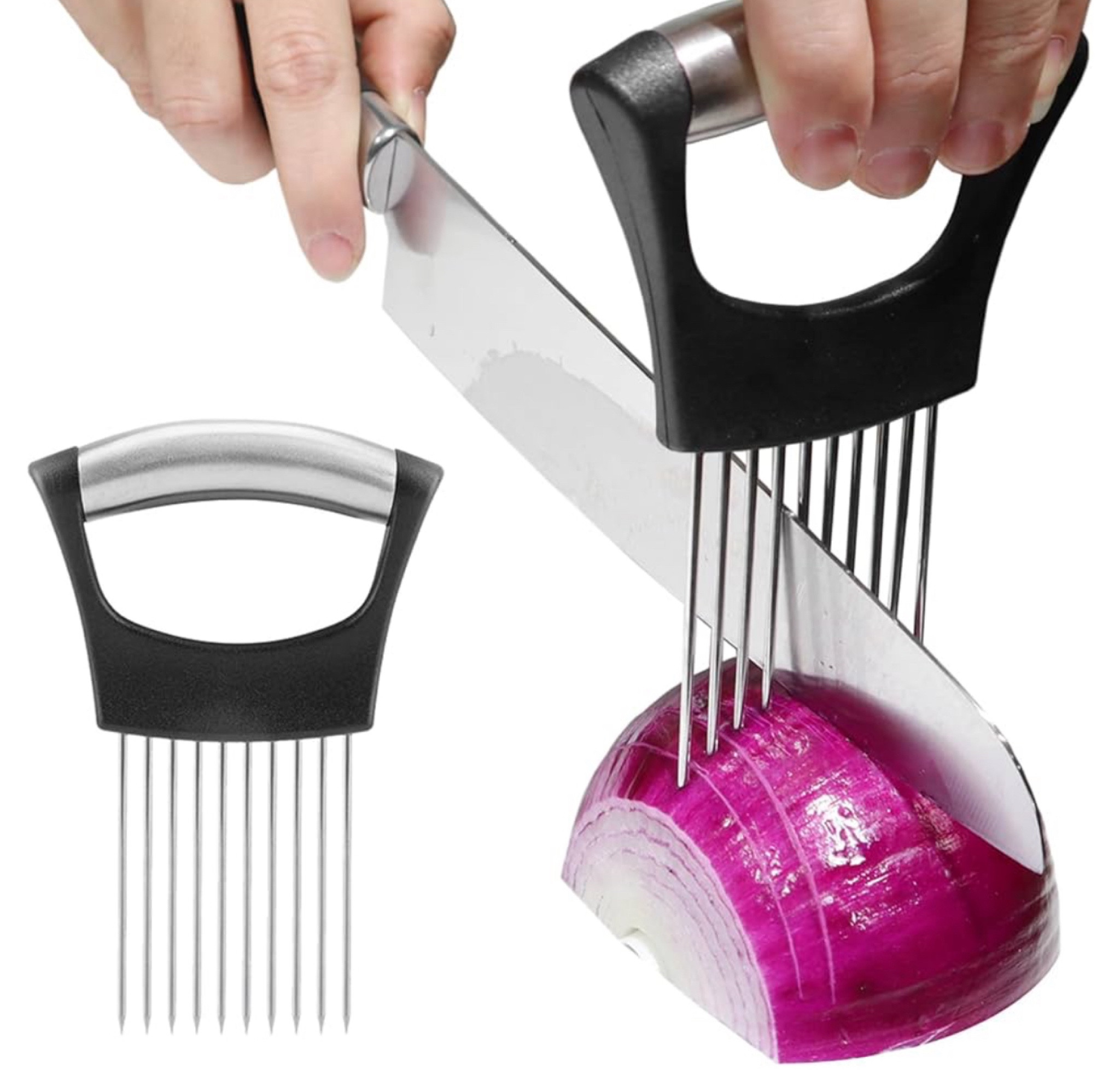 38% off plus 20% off 🎉

Onion Holder for Slicing, Lemon Slicer Onion Cutter for Slicing, Vegetable Cutter for Potato and Tomato, Avocados, Eggs, Food Slicer Assistant Tool for Slicing Fruit Lemon and Meat

#LTKSaleAlert #LTKHome