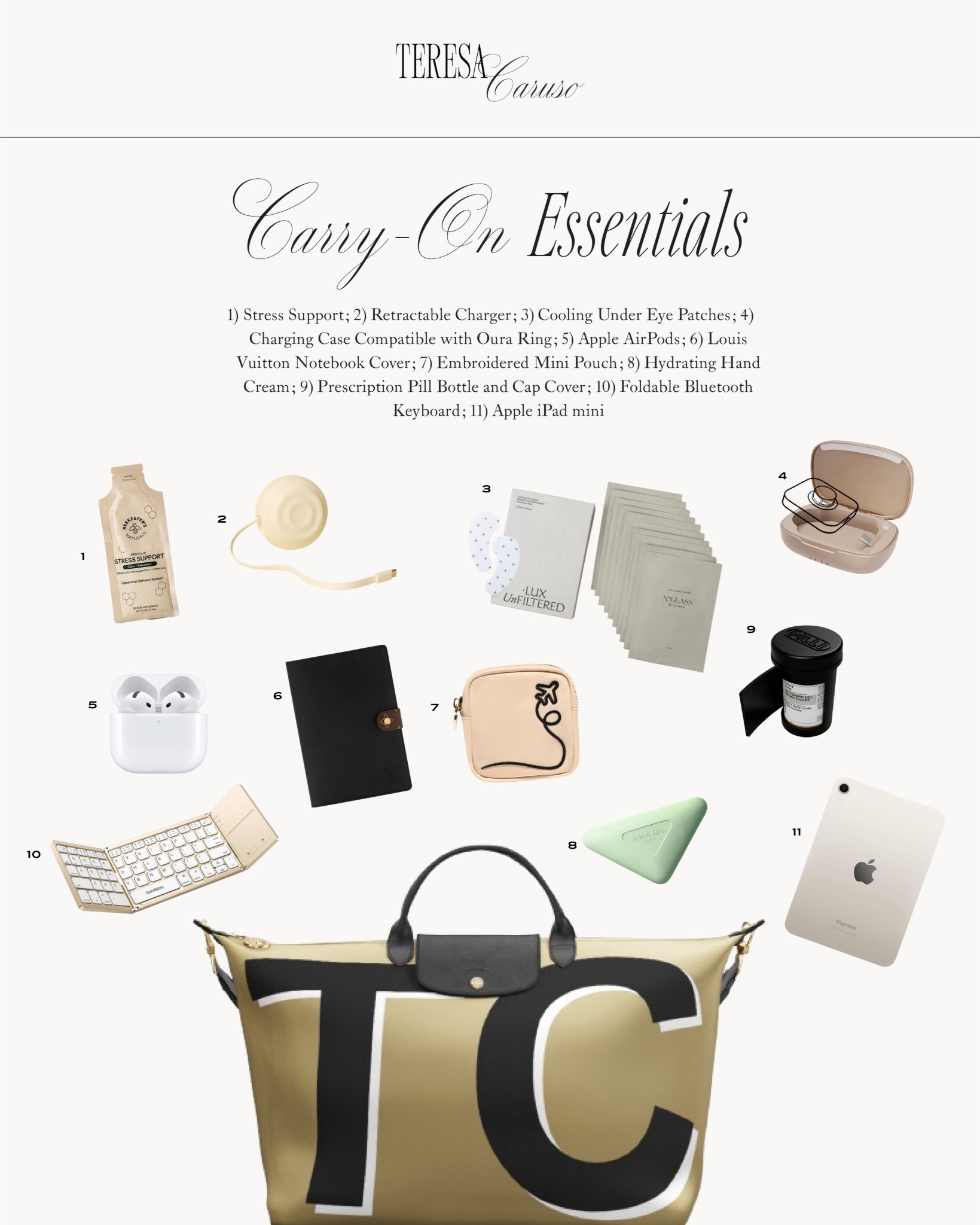 My carry-on essentials 

Travel accessories, travel bag, what’s in my carry-on bag, custom longchamp bag, lux unfiltered eye mask, plane accessories 

#LTKTravel