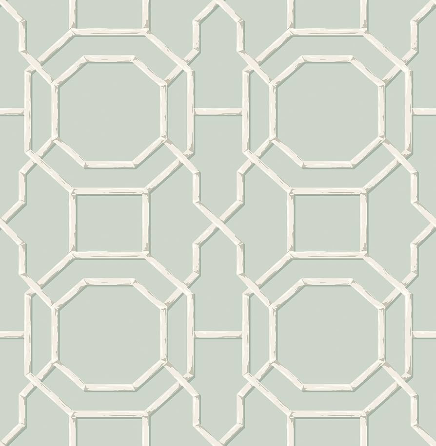 NuWallpaper NUS4312 Sanya Peel & Stick Wallpaper, Seafoam | Amazon (US)