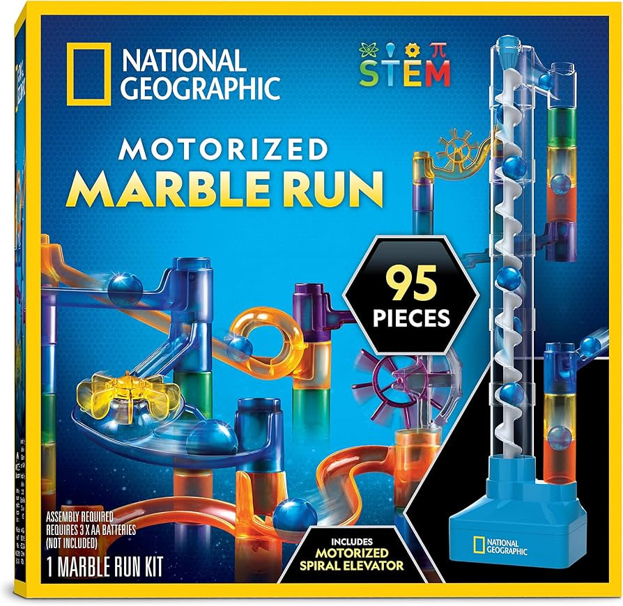 National Geographic Marble Run with Motorized Elevator - 95-Piece Marble Maze Kit with Motorized ... | Amazon (US)