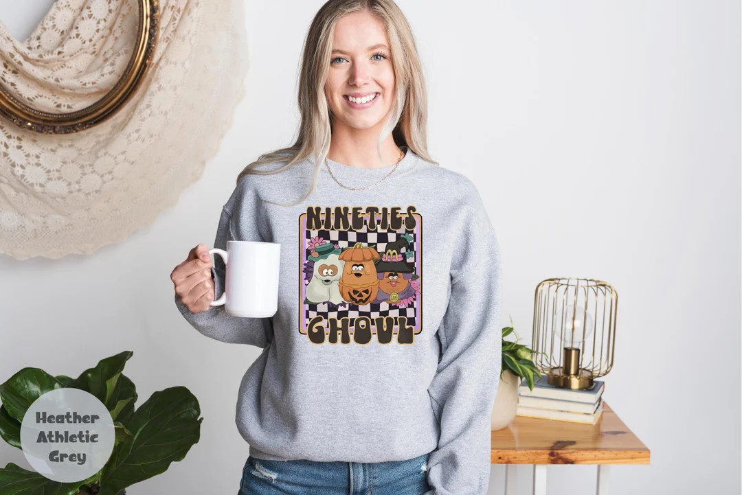 Halloween Nugget Nineties Ghoul Sweatshirt Retro Halloween - Etsy Philippines | Etsy ROW