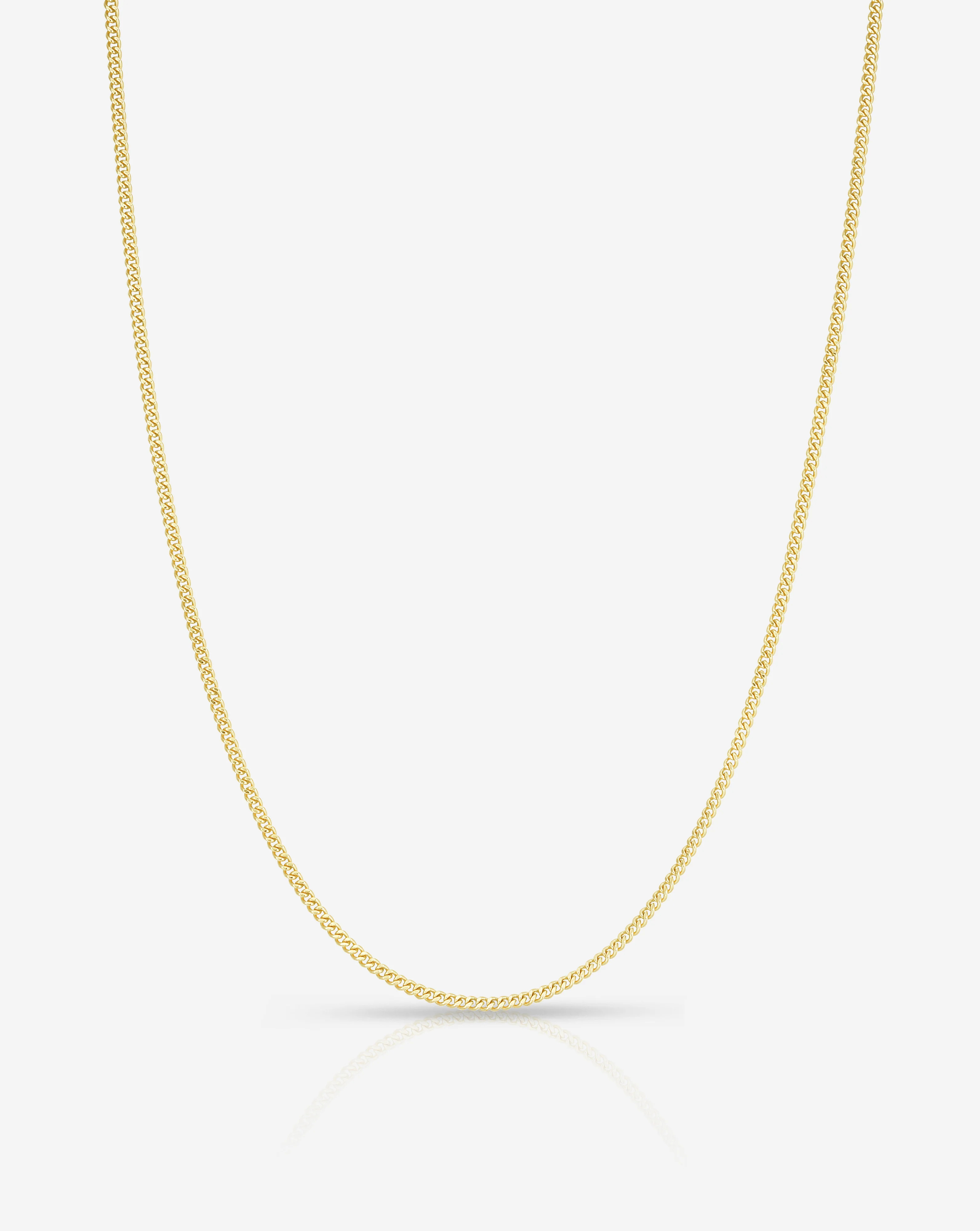 Diamond Cut Curb Chain Necklace | Ring Concierge