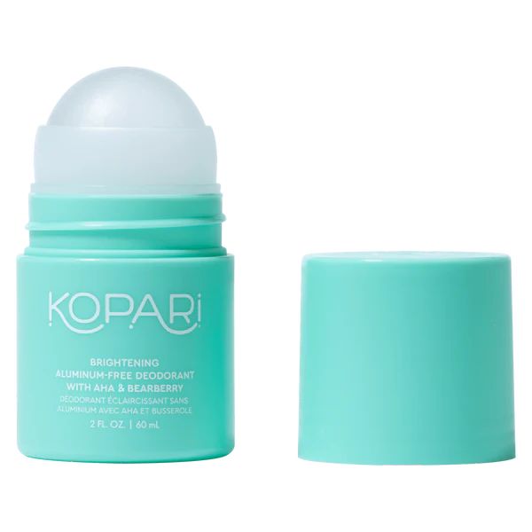 Brightening Aluminum-Free Roll On Deodorant with AHA & Bearberry | Kopari