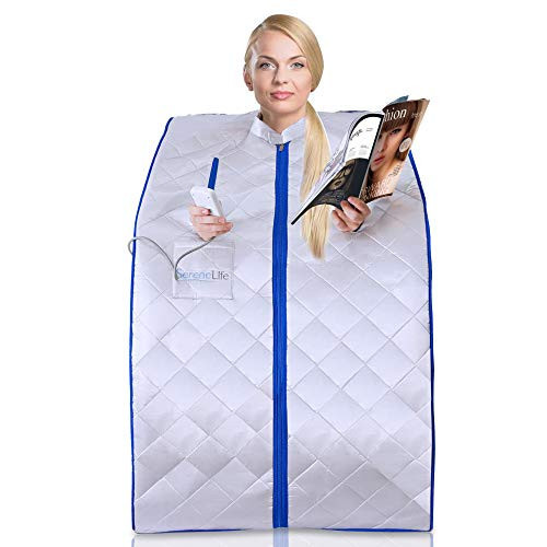 SereneLife Portable Infrared Home Spa- One Person Sauna, Heating Foot Pad and Chair | Amazon (US)