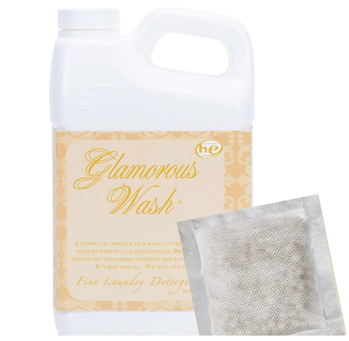 Glam Wash Diva 32 Fl Oz Laundry Detergent/w Dryer Sachet Single Pouch | Amazon (US)